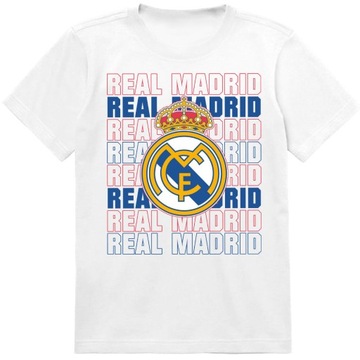 KOSZULKA DZIECIĘCA T-SHIRT DLA DZIECKA REAL MADRYT 128 PREZENT JAKOŚĆ