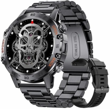 SMARTWATCH AMOLED LIGE 2024 ROZMOWY PULS 2 PASKI PL MENU