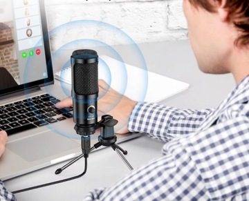 НОВЫЙ USB-МИКРОФОН BEE ДЛЯ КОМПЬЮТЕРНОГО ЕМКОСТНОГО ИГРОВОГО СТОЛБА + ПОДСТАВКА