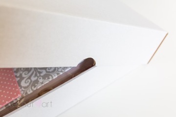 Коробка для фотоальбома, книги, фотографий, 20х20, белая Упаковка.