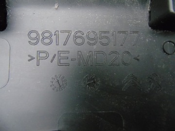 COMBO E BERLINGO IV RIFTER LIŠTA VNĚJŠÍ DVEŘE PRAVÝ ZADNÍ 9817695177