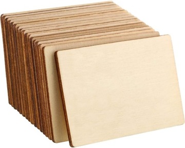 PROSTOKĄT DREWNIANY PODKŁADKA 10szt ZE SKLEJKI 15x9cm PODSTAWKA BAZA EKO