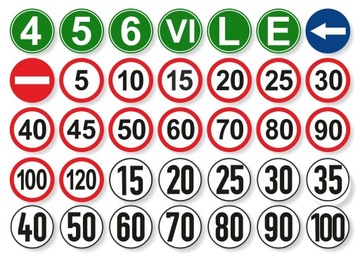 НАКЛЕЙКА ОГРАНИЧЕНИЯ СКОРОСТИ 110 км ЗНАК диаметром 20 см