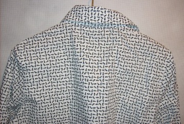 GIANFRANCO FERRE GFF bluzka koszulowa bawełniana monogram włoska