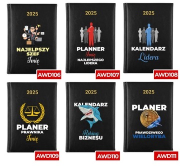 Календарь Черный А5 2025 Органайзер для заметок JUDGE CALENDAR *ИМЯ* Модель