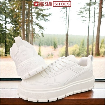 Sneakersy Damskie Beżowe Trampki Big Star Buty sportowe NN274374 39