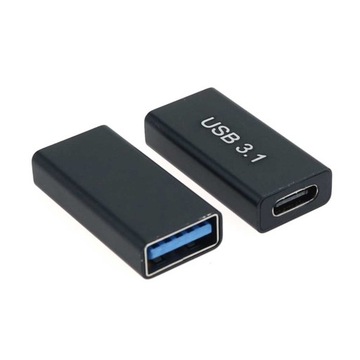 Adapter Łącznik OTG USB 3.0 - USB 3.1 USB-C Alu