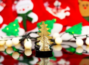 ВОЛШЕБНАЯ РОЖДЕСТВЕНСКАЯ ЕЛКА, ПОКРЫТАЯ МОРОЗНЫМ СНЕГОМ