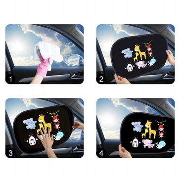 СОЛНЦЕЗАЩИТКИ ДЛЯ АВТОМОБИЛЯ УФ, 2 ШТ.