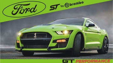 НАКЛЕЙКА FORD PERFORMANCE ДЖЕК РУШ МУСТАНГ С ПОДПИСЬЮ