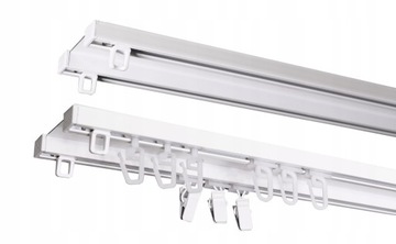 Karnisz szyna sufitowa aluminiowa dwutorowa 410cm
