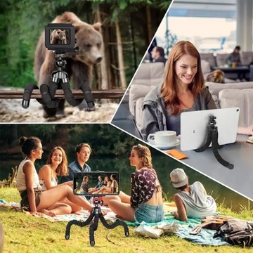 ГИБКИЙ ДЕРЖАТЕЛЬ ДЛЯ ТЕЛЕФОНА, СМАРТФОНА, СЕЛФИ-КАМЕРЫ, ШТАТИВА