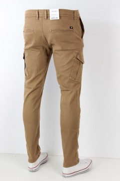 MUSTANG CARGO CHINO BeFlex SLIM JEANSY BOJÓWKI JOGGERS _ W38 L32