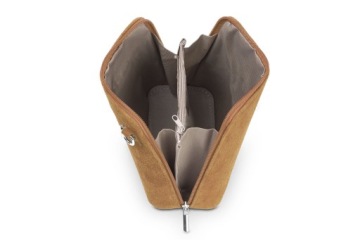 Мини-красная замшевая сумочка Vera Pelle