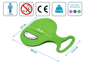 Слайд Apple Downhill Пластиковый Зеленый