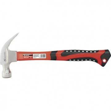 Młotek ciesielski z magnesem, fiberglass, powlekany gumą, 450 g - MTX