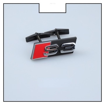 Logo Emblemat Znaczek Audi S3 na Grill Chrom