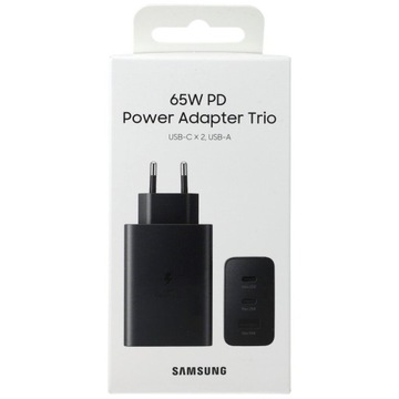 Ładowarka sieciowa 65W PD USB-A, 2xUSB-C, Samsung