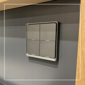 ZigBee Switch Контроллер TUYA SCENE СЕРЫЙ 4 канала 25 метров LED БАТАРЕЯ