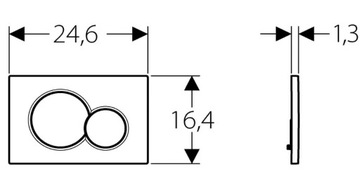 Кнопка смыва Geberit Sigma 01 белая