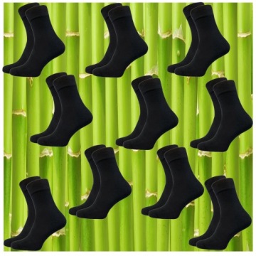 10 бамбуковых носков, черные длинные носки, очень удобные, 40–43