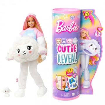 BARBIE CUTIE REVEAL LALKA W PRZEBRANIU OWIECZKA STYLIZACJE OWCA HKRO3