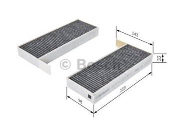 BOSCH FILTR KABINA 1 987 435 525