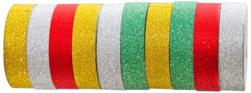 НАБОР САМОКЛЕЯЩИХСЯ ЛЕНТ С БЛЕСКАМИ ALIGA ИЗ 10 ЗОЛОТЫХ