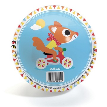 DJECO: Piłka gumowa WYŚCIG - 12 cm 0104