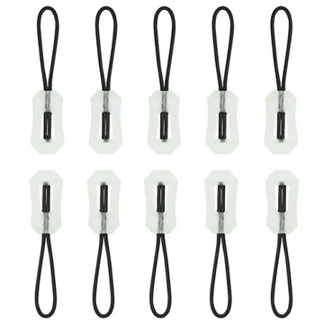 zipper cord pull tab Glow-in-the-dark function