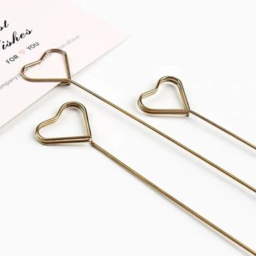 10pcs art card holder metal postcard clip flower shop special card