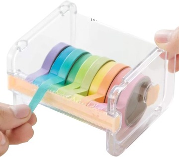 Dozownik ta?my Cutter Roll Tape Holder Organizer na biurko DIY