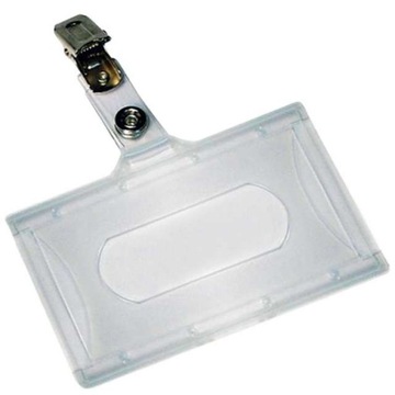 KIESZONKA identyfikator HOLDER sztywny Z KLIPSEM