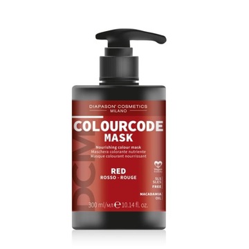 DIAPASON Colourcode Maska koloryzująca do włosów Czerwona 300ml