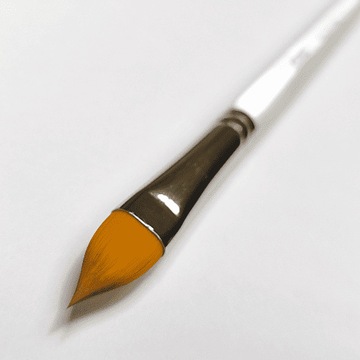 Кисть для синтетических цветов GrimMaster Flora — Flat Pointy #6