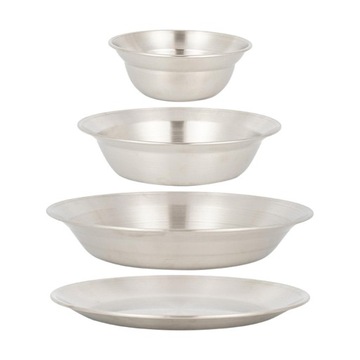 Outdoor Tableware Dishes Camping Mess Set Camping Utensils Stainless Steel