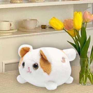 Заводная плюшевая игрушка, виляющая хвостом, вращающаяся мягкая очаровательная мягкая плюшевая кошка