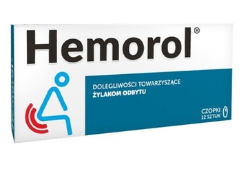 HEMOROL na hemoroidy czopki doodbytnicze 12 sztuk