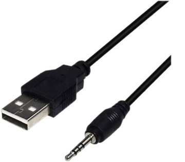 KABEL USB ŁADOWARKA ADAPTER ŁADUJĄCY AUX USB-A NA MINI JACK 3,5MM 100CM