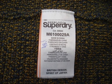 SUPERDRY NOWY Model Ciepły Męski Sweter JAPAN Style r L/XL