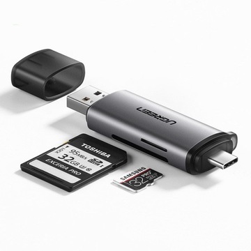 Ugreen кард-ридер USB адаптер USB-C SD microSD