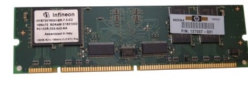 HP/Infineon SDRAM 128MB ECC 133 MHz CL3 127007-031