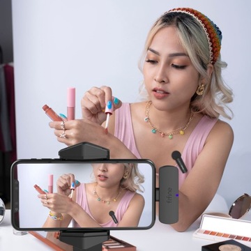 БЕСПРОВОДНОЙ МИКРОФОН FIFINE M6 ДЛЯ ТЕЛЕФОНА USB-C