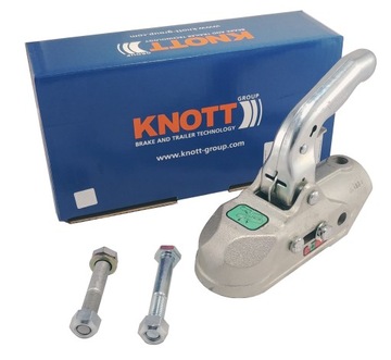 ZACZEP KULOWY HAK LAWETY KF-27A KNOTT 3000kg Fi-50 żeliwny śruby M12