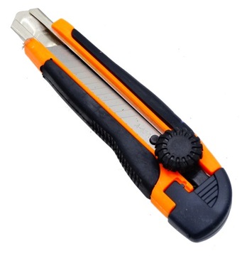 NÓŻ Z OSTRZEM ŁAMANYM 18MM + WKŁADY TAPECIAK NOŻYK DO TAPET VERGIONIC