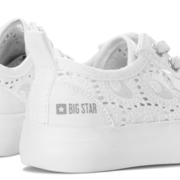 Детские кроссовки BIG STAR, теннисные туфли, белые 27