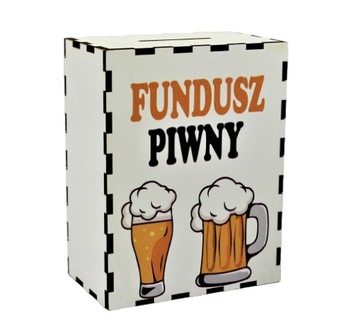 Skarbonka Kolorowy Nadruk Fundusz Piwny