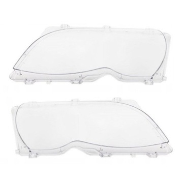 СТЕКЛЯННАЯ КРЫШКА ФАР ПЕРЕДНЯЯ ФАРА ДЛЯ BMW 3 E46 SERIES 4DR 2002-2005 2 ШТ.