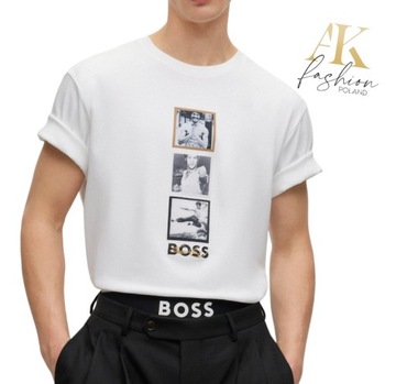 T-shirt Unisex Hugo Boss Bruce Lee Biały r. XXL