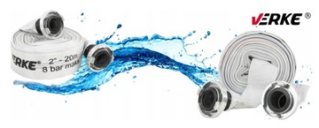 СОЕДИНИТЕЛИ ШЛАНГА ПОЖАРНОЙ ПОЖАРНОЙ ВОДЫ 2 ФУТА 20 М VERKE